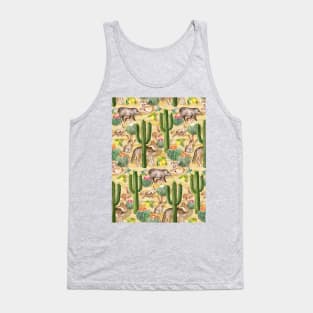 Early Arizona Morning - Watercolor Animals and Cacti Tank Top